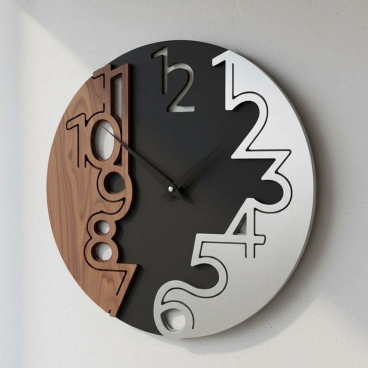Time Reimagined: Where Modern Design Meets Natural Craftsmanship on Your Wall