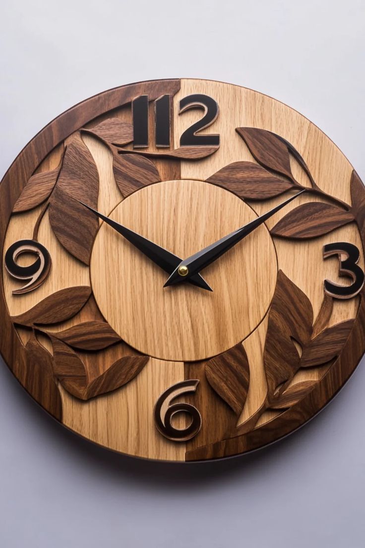 Bring Nature’s Warmth to Your Space: A Handcrafted Wooden Timepiece with Timeless Elegance