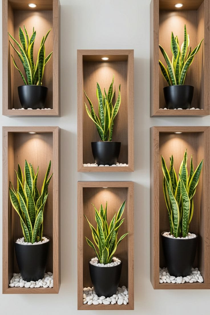 Where Living Art Meets Natural Luxury: Illuminated Wall Plant Frames for the Modern Biophilic Home