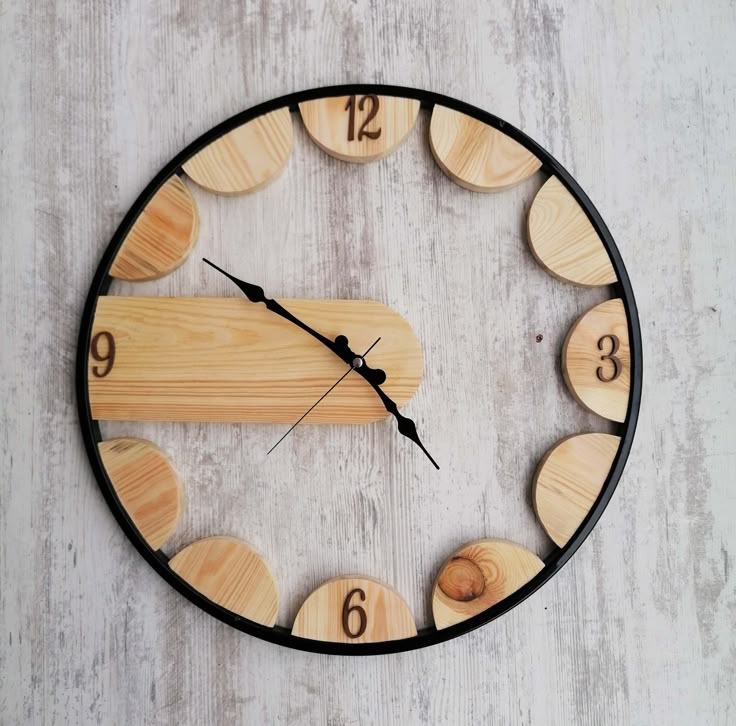 Where Natural Wood Meets Modern Design: Handcrafted Rustic Wood Slice Wall Clock for the Warmly Considered Contemporary Home