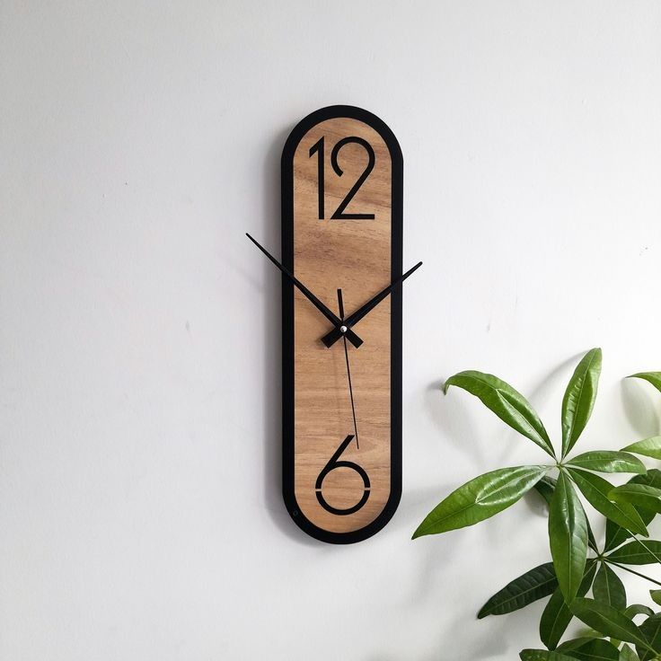 Refined Simplicity for Modern Interiors: Scandinavian-Inspired Wooden Wall Clock
