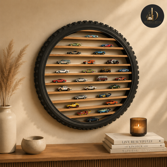 Motorcycle Tyre Die-Cast Car Display Shelf